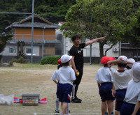 ボール投げ指示